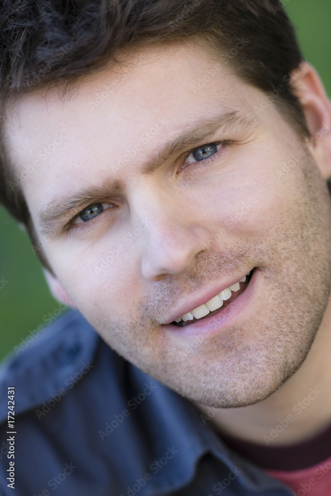 Fototapeta premium Portrait of Male Outdoors