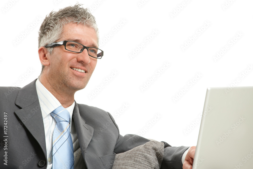 Businessman using laptop Businessman using laptop