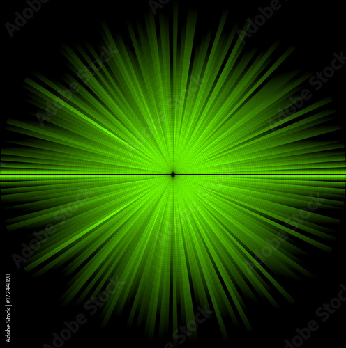 Abstract green cosmic background