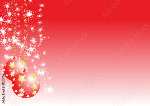 sfondo natale palline rosse decorate