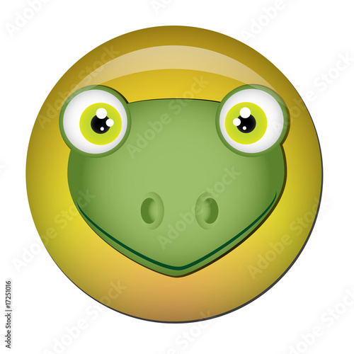 Chapa cabeza de rana