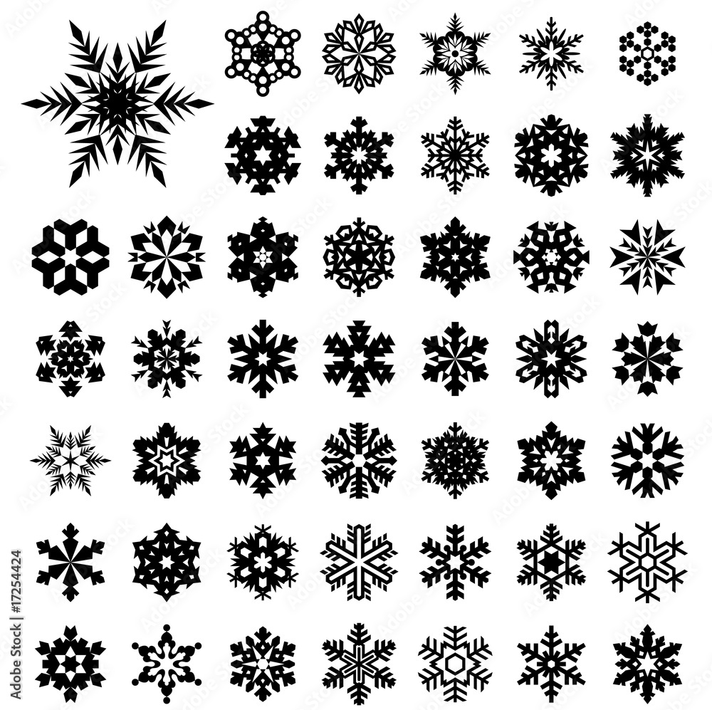 Naklejka premium snowflakes