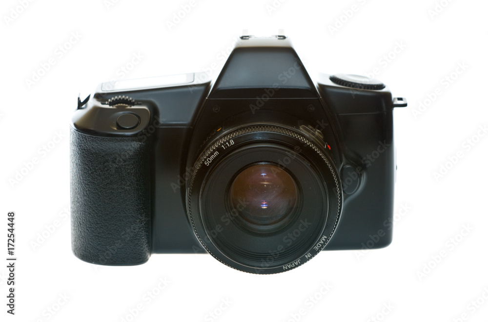 DSLR with a 50 mm lens