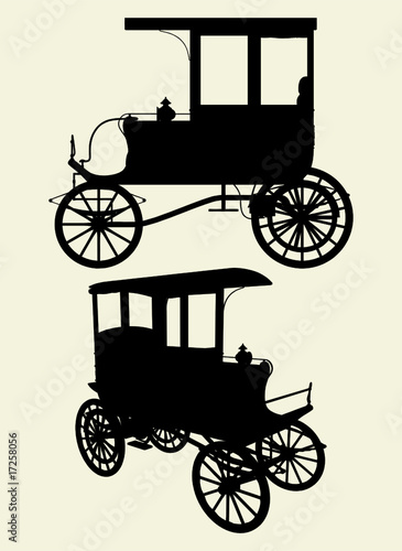 Victorian Cabs Carriage Vector 01