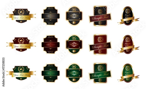 SET ETIQUETAS LUJO