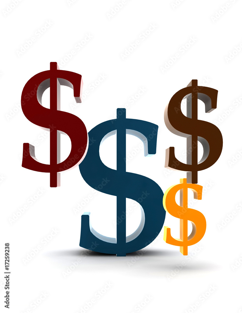 isolated dollar symbol on white isolated dollar symbol on white