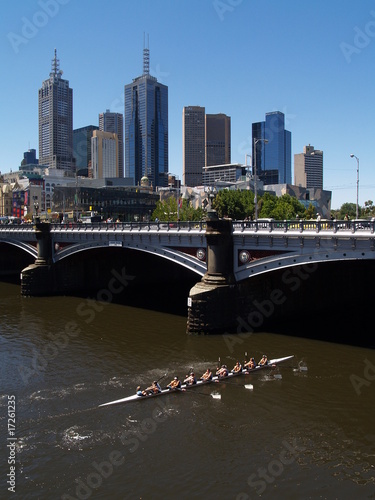 Yarra river and Princess Bridge, Melbourne, Australia
