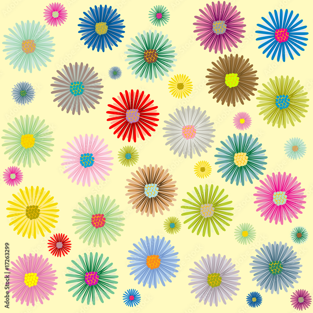 colored flowers pattern colored flowers pattern
