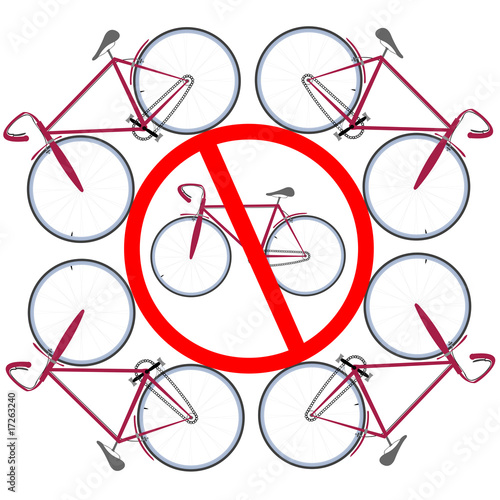 bicicles not allowed here