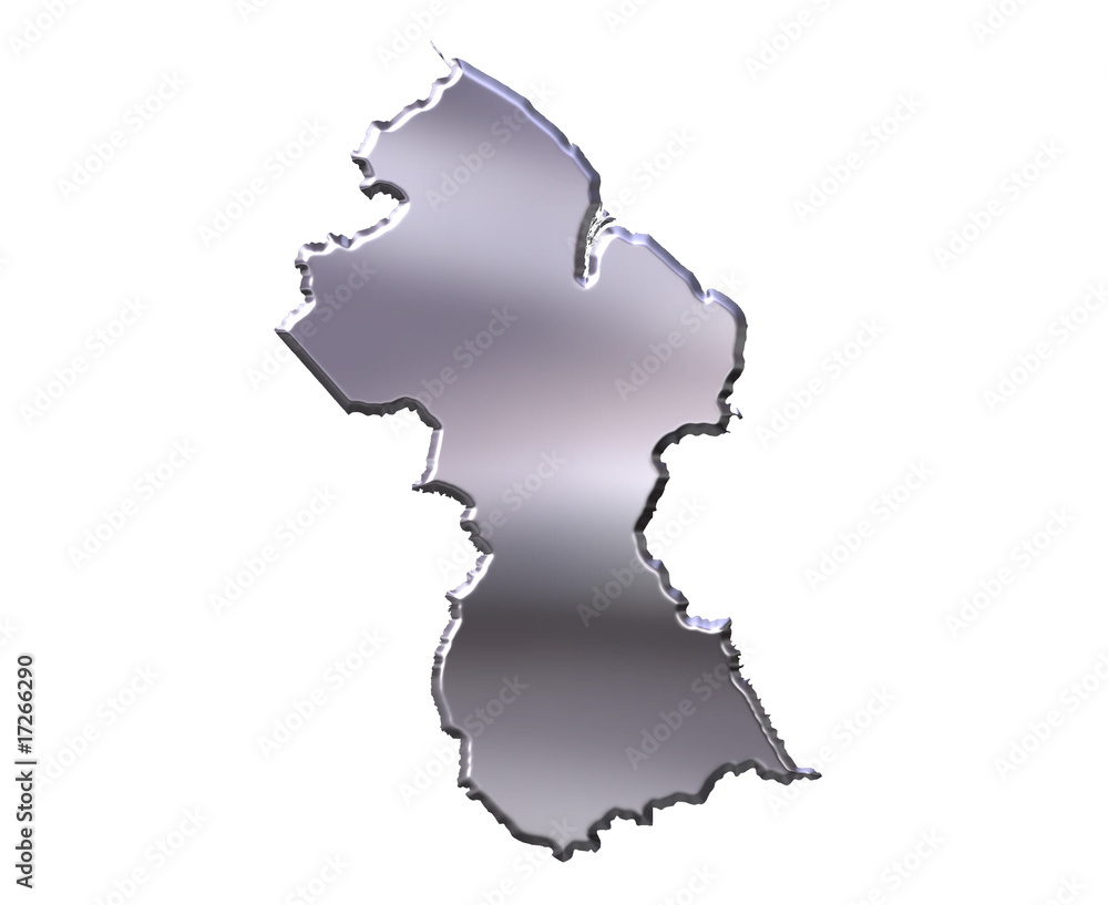 Guyana 3D Silver Map