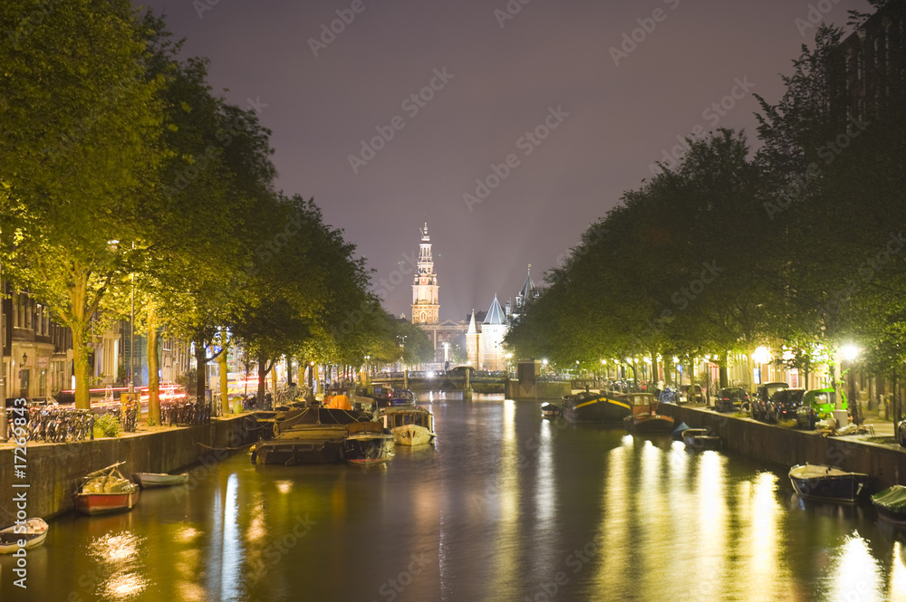 Fototapeta premium Amsterdam at night