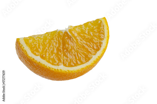 orange slice isolated