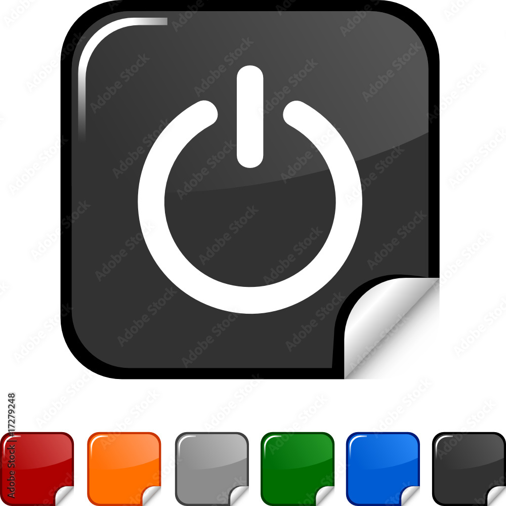 Switch sticker icon. Vector illustration. Switch sticker icon. Vector illustration.