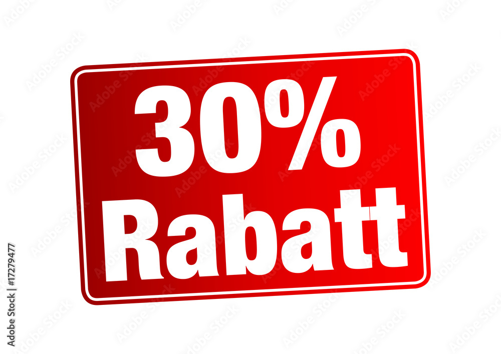 30 % Rabatt 30 % Rabatt