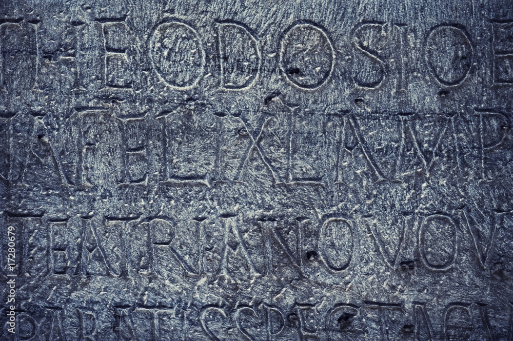 Roman letters texture ....