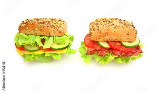 Leckere und frische Sandwichs