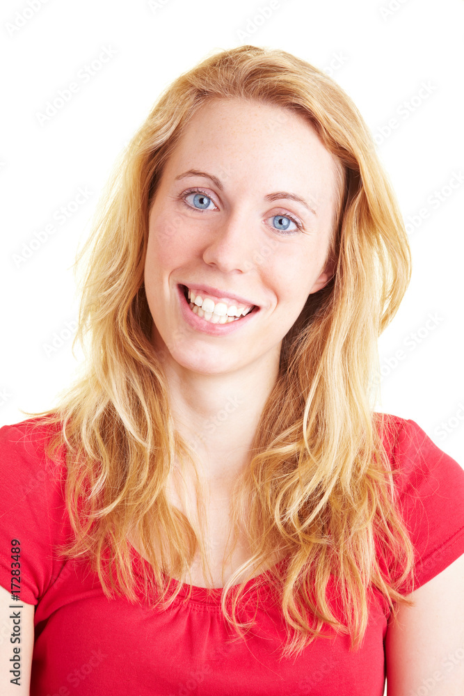 Lachende Blondine Lachende Blondine
