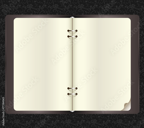 Wallpaper Mural Opened notebook with paper clips in vector Torontodigital.ca