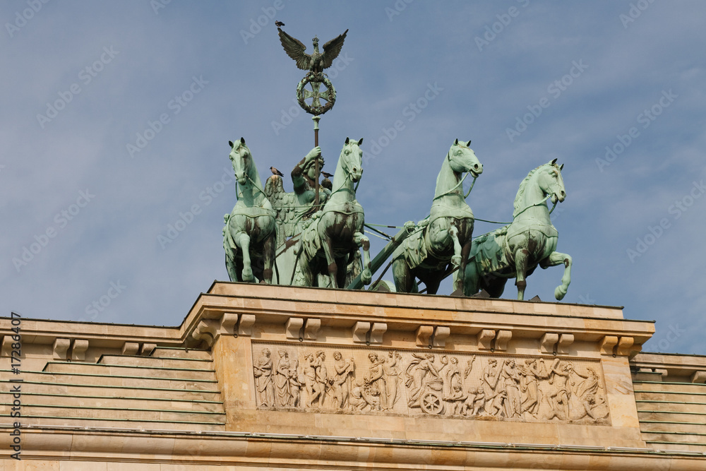 Obraz premium The Quadriga on the Brandenburger Tor (Brandenburg Gate), Berlin
