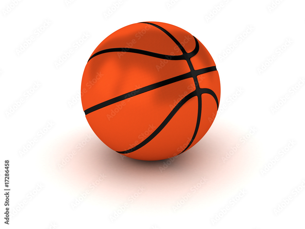 3D standard glossy basketball