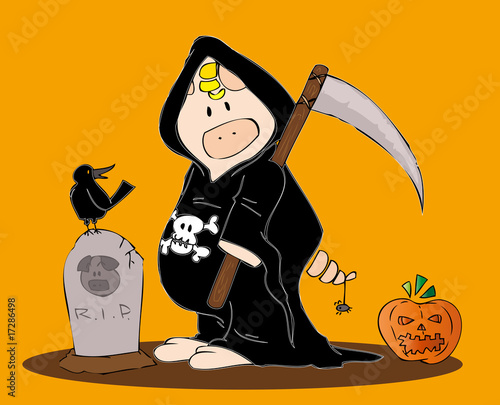 Grim reaper pig