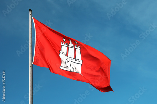 Hamburg city flag