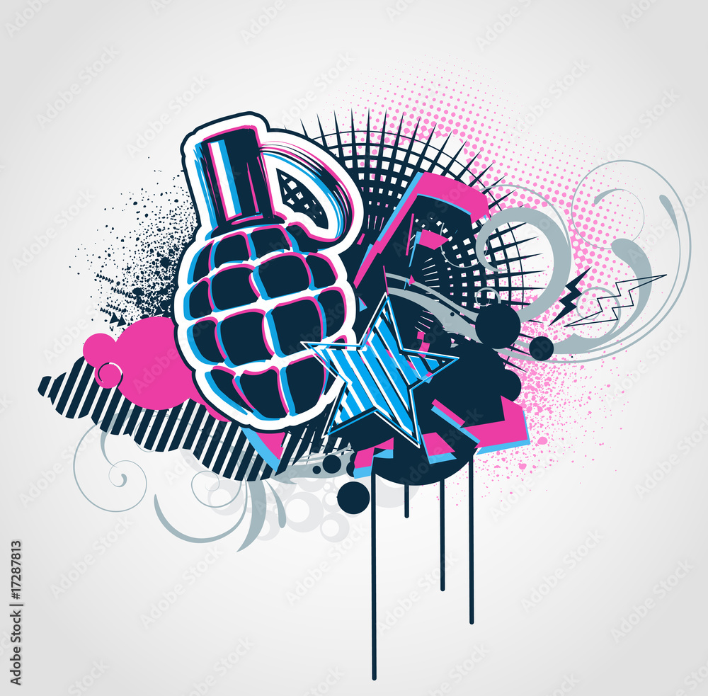 Obraz premium Decorative urban background