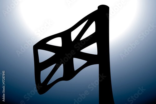 Union Jack Silhouette Vector