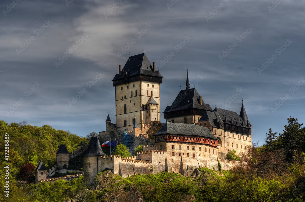Karlstejn - large gothic castle founded 1348