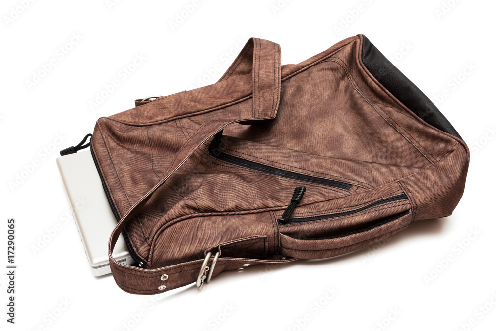 modern laptop in a bag modern laptop in a bag