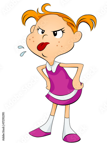Girl Sticking her tongue out