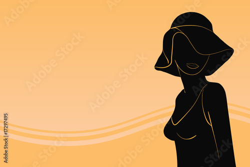 woman with hat