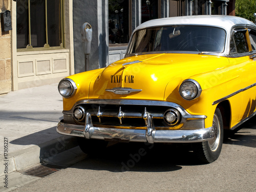 Fototapeta Vintage Yellow Cab