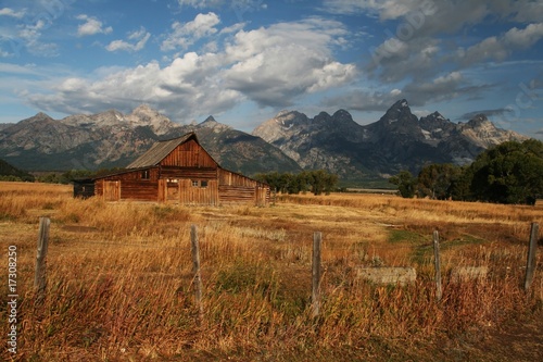 Old barn in the Tetons