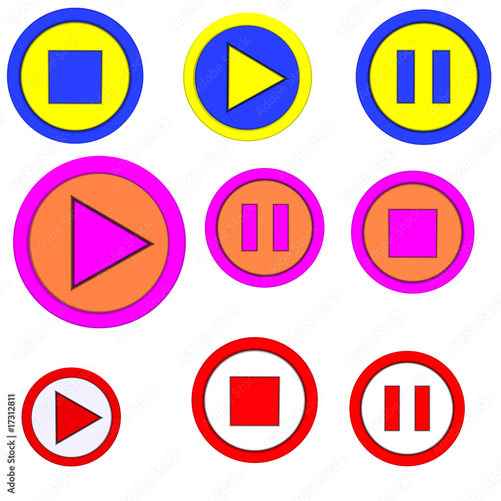 the button of playback, stop, pause. the button of playback, stop, pause.