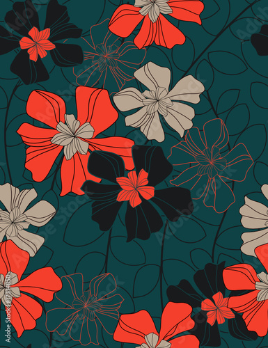 Carmen's death - seamless pattern