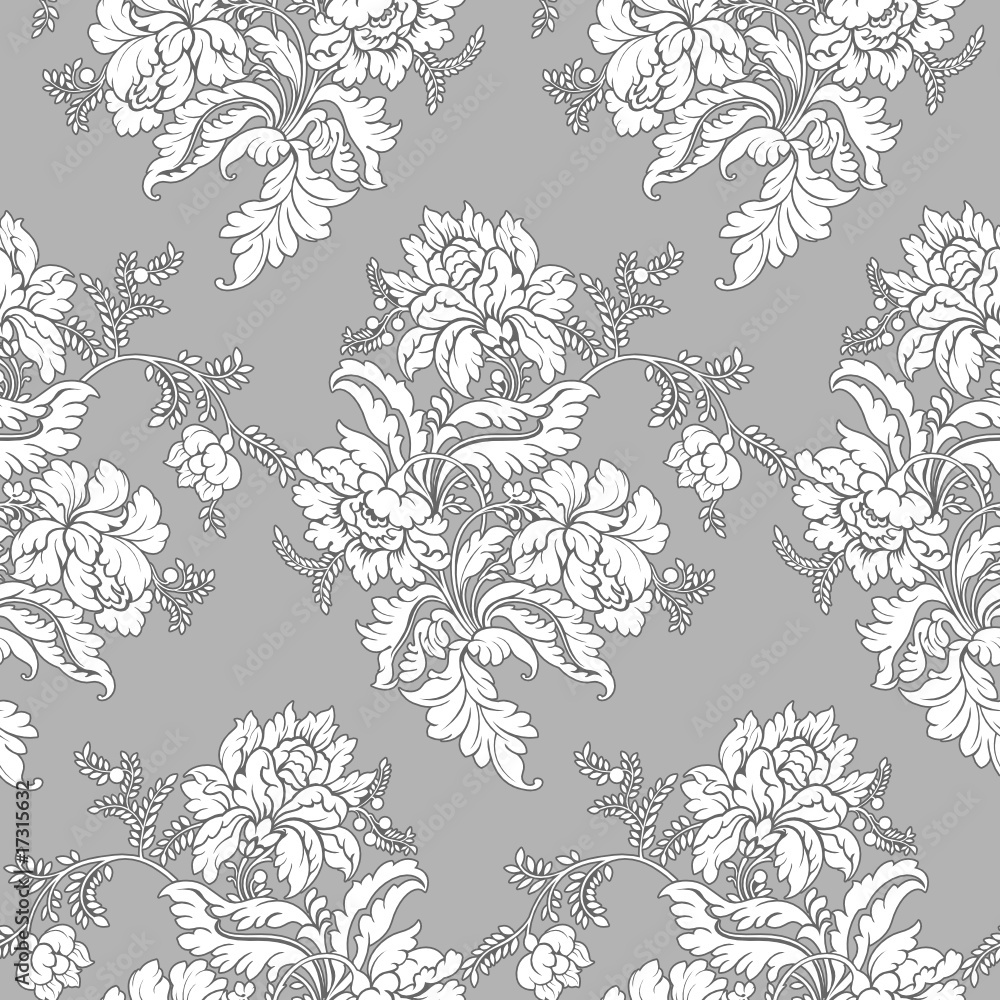 Classic floral pattern - seamless wallpaper