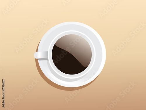 Eine Kaffetasse