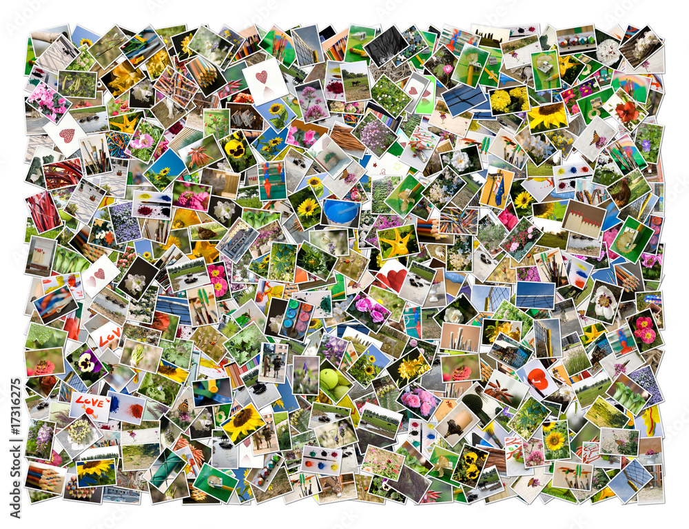Naklejka premium Collage di foto