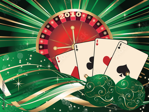 Casino Christmas. Vector