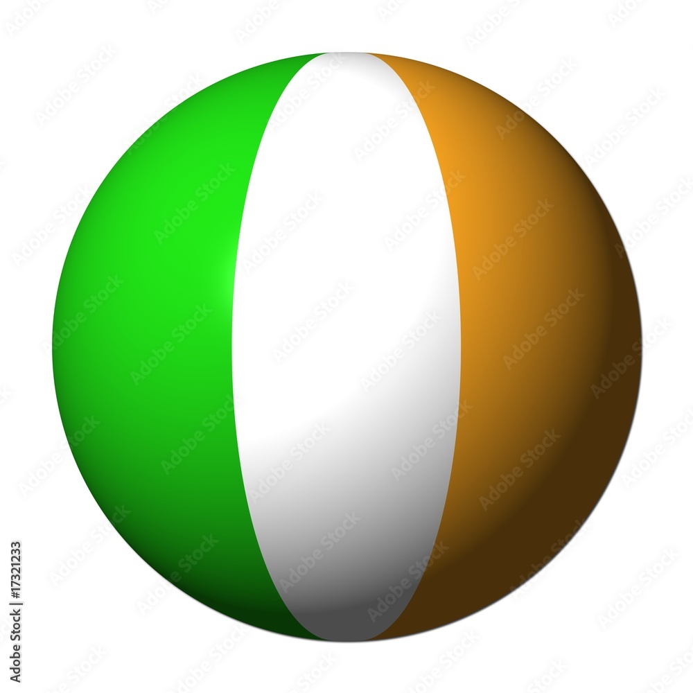 Irish flag sphere