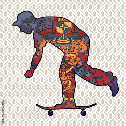 Skateboarder (vector)