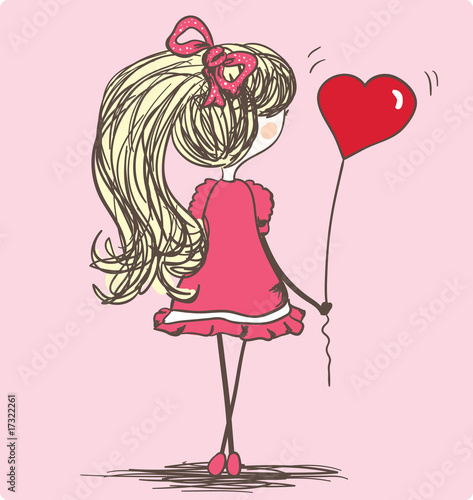 girl with balloon