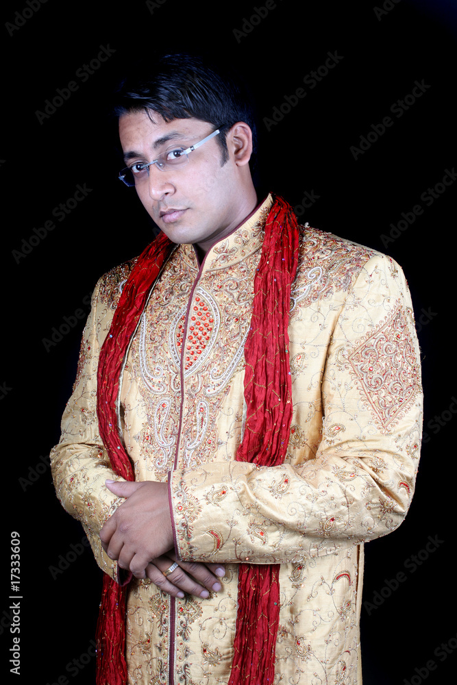 Fototapeta premium Indian Groom Attire