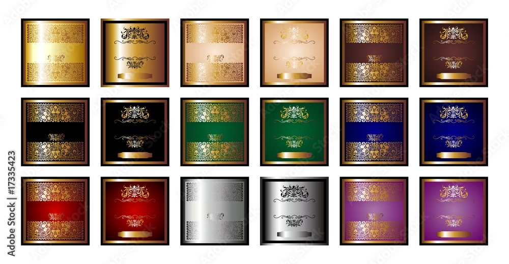SET ETIQUETAS LUJO