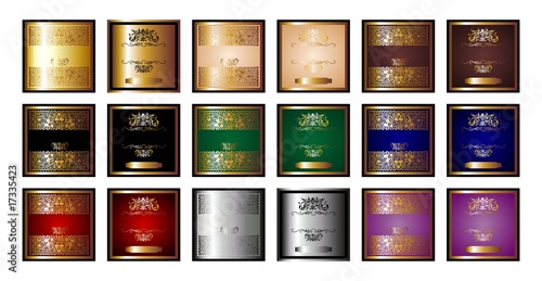 SET ETIQUETAS LUJO
