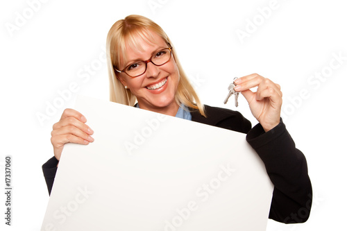 Attractive Blonde Holding K...