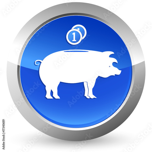 Sparschwein - Button