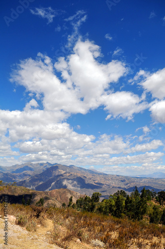 Landscape of the Andes of Peru