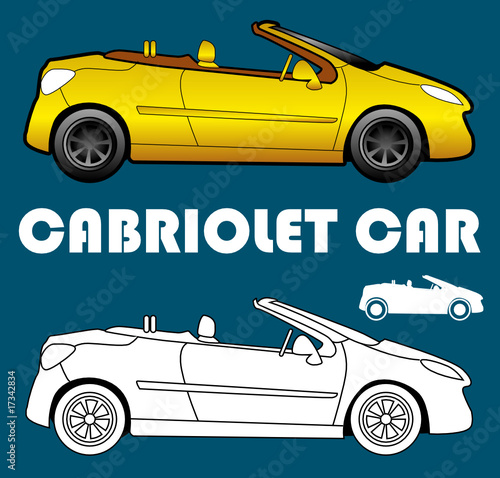 Picto de voiture coupé cabriolet